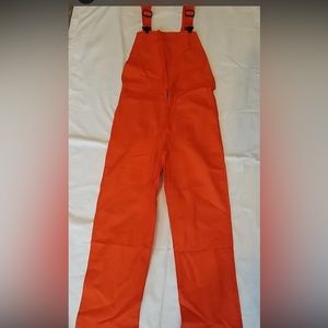 Westex Indura FR Flame Resistant Orange Cotton Overall Mens Size 34 x 32